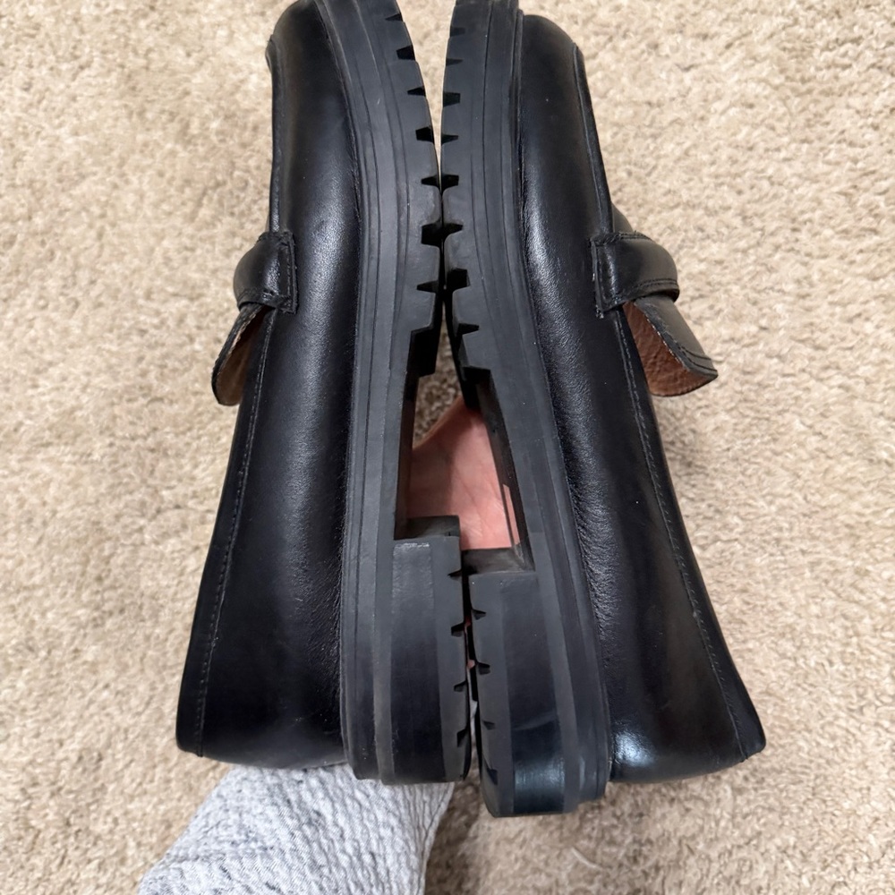 Madewell The Bradley Lugsole Loafer Black 9 - Picture 6 of 8